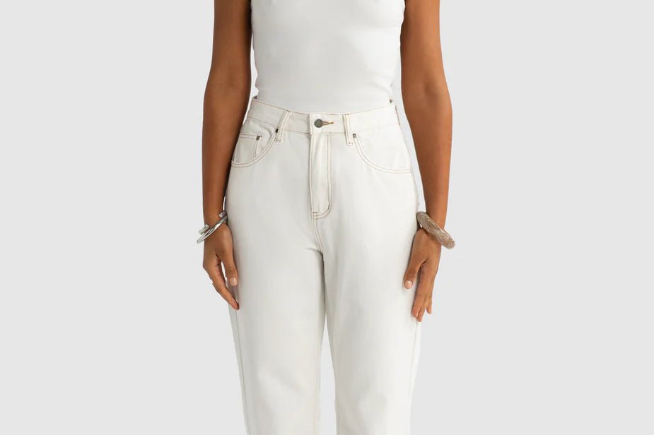 ORTC Willow Denim Straight Leg Jean – White – product view 1