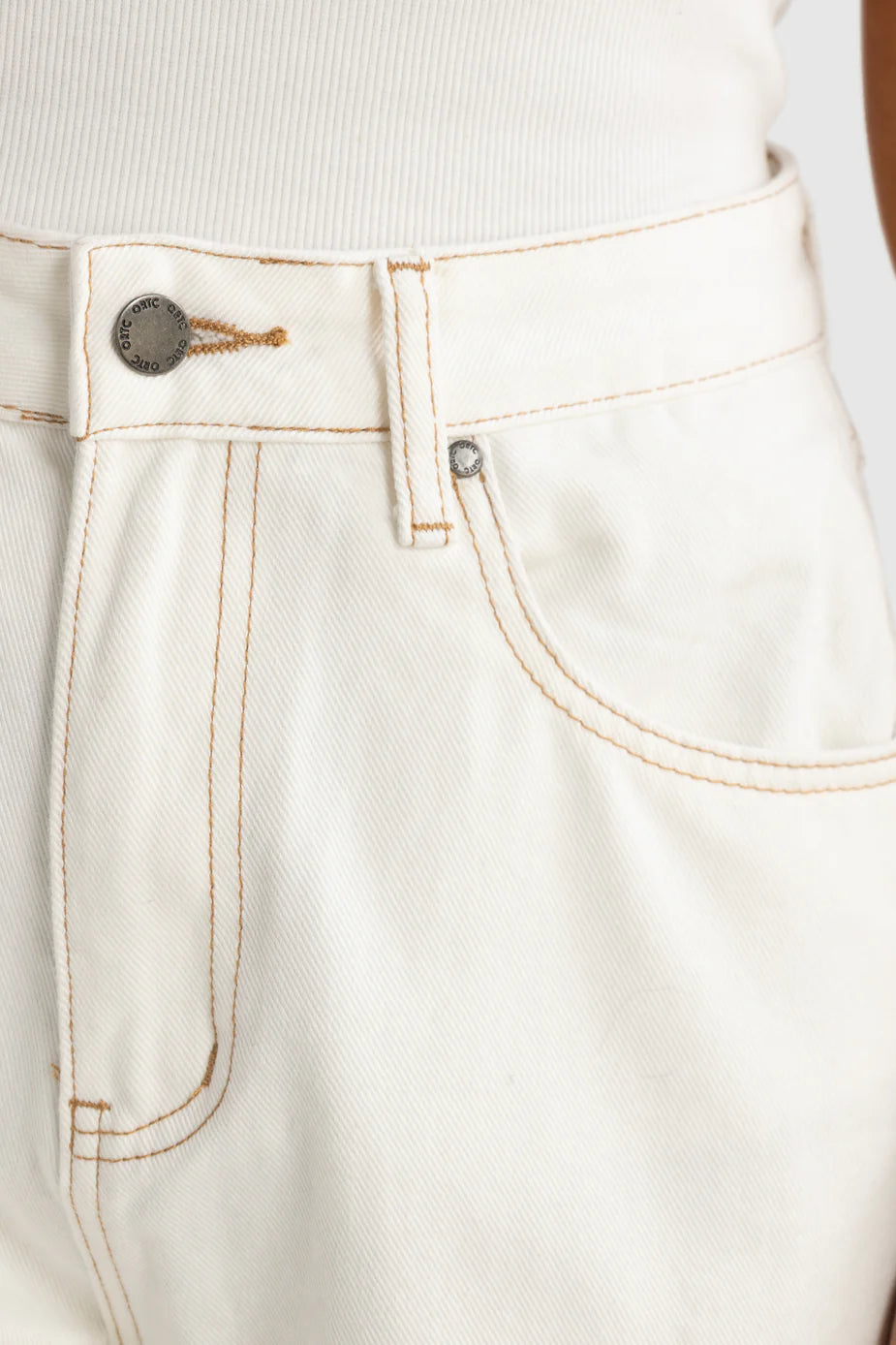 ORTC Willow Denim Straight Leg Jean – White – product view 4