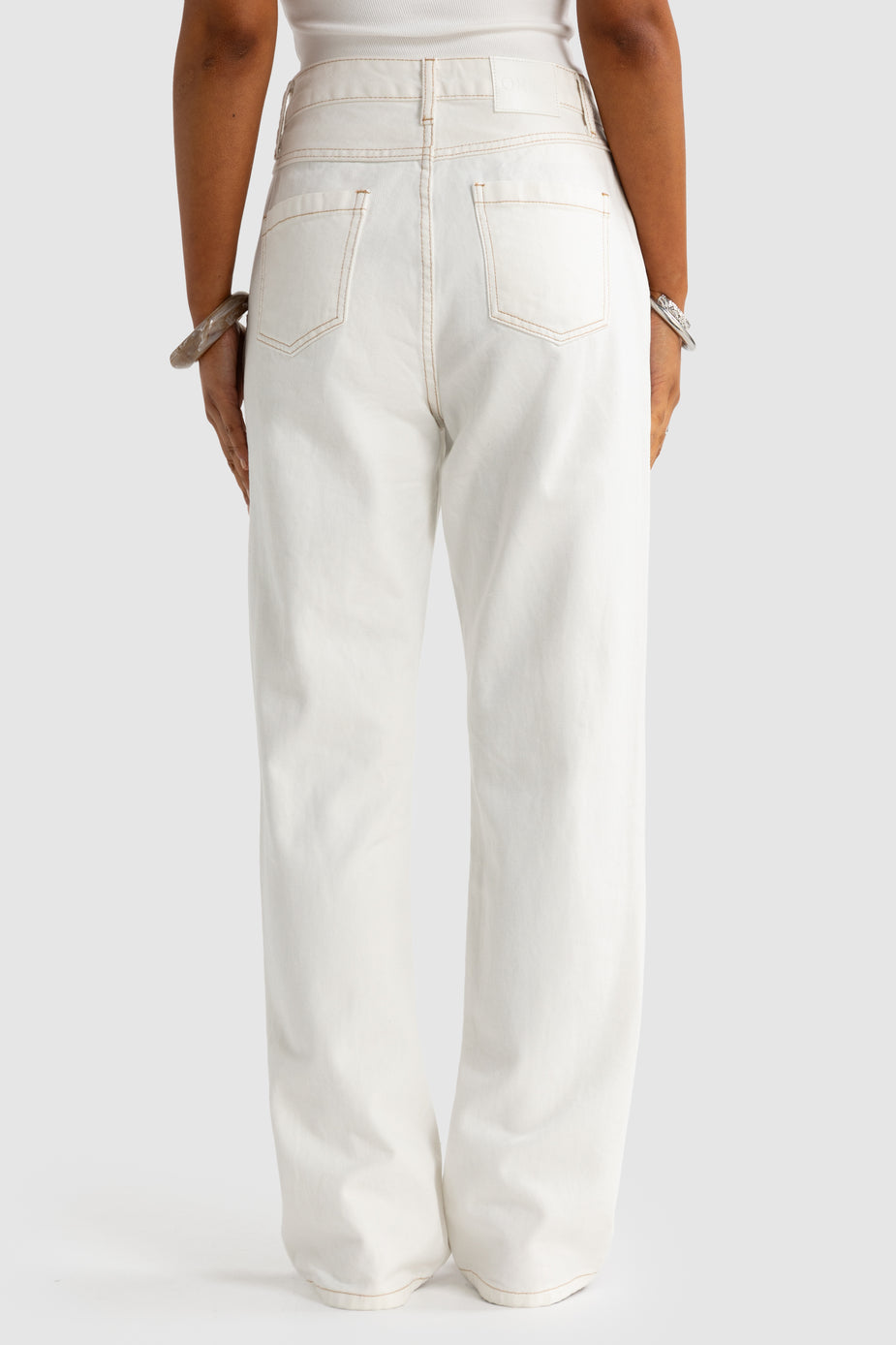 ORTC Willow Denim Straight Leg Jean – White – product view 6
