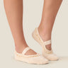 MoveActive Ballet Grip Socks - Lace Trim Oat