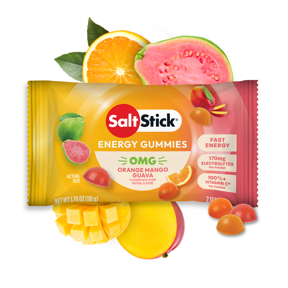 SaltStick Energy Gummies – OMG! Orange Mango Guava – product view 1