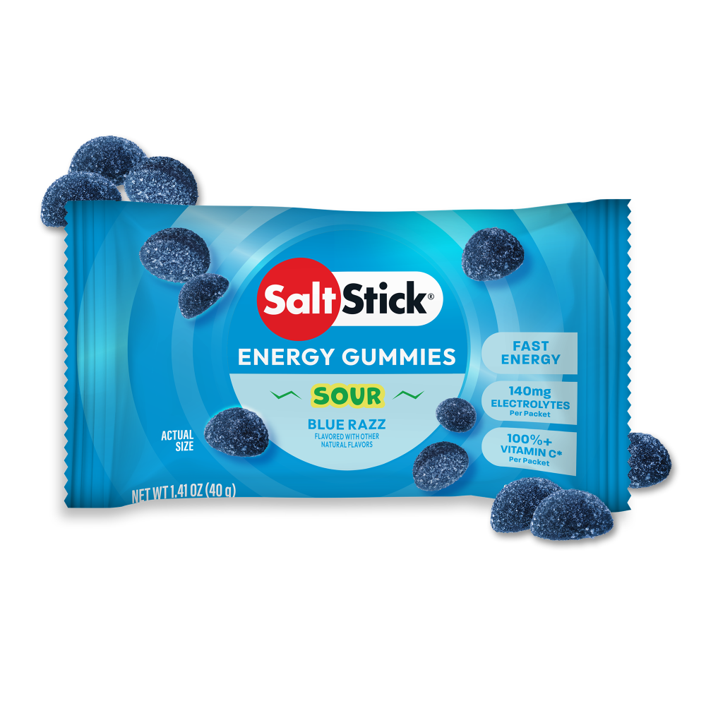 SaltStick Energy Gummies – Sour Blue Razz – product view 1