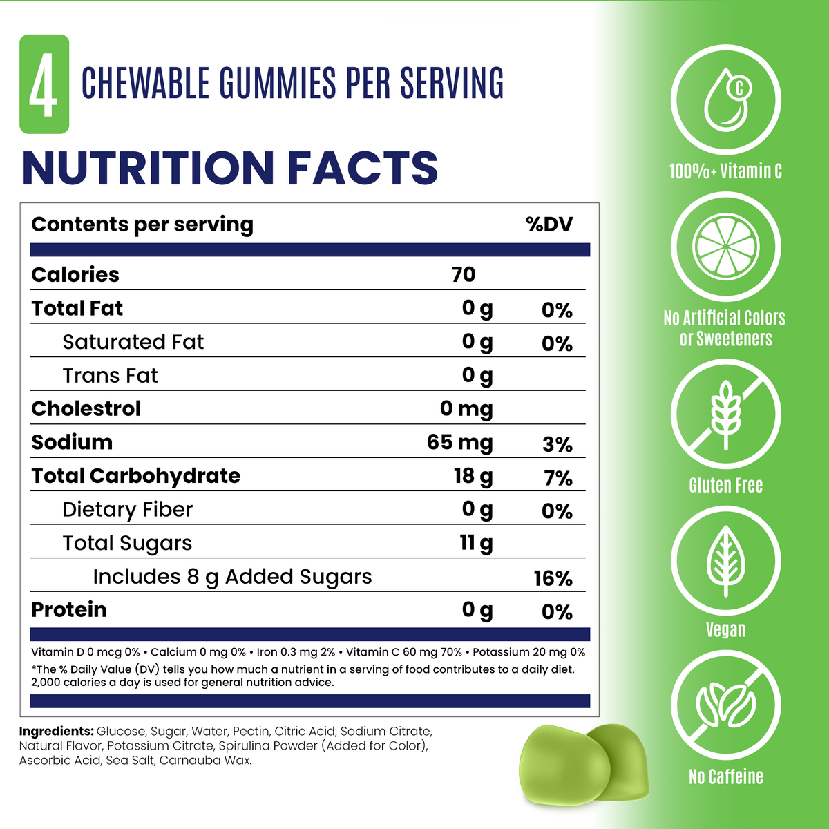 SaltStick FastChews chewable electrolytes – Lemon-Lime – product view 3