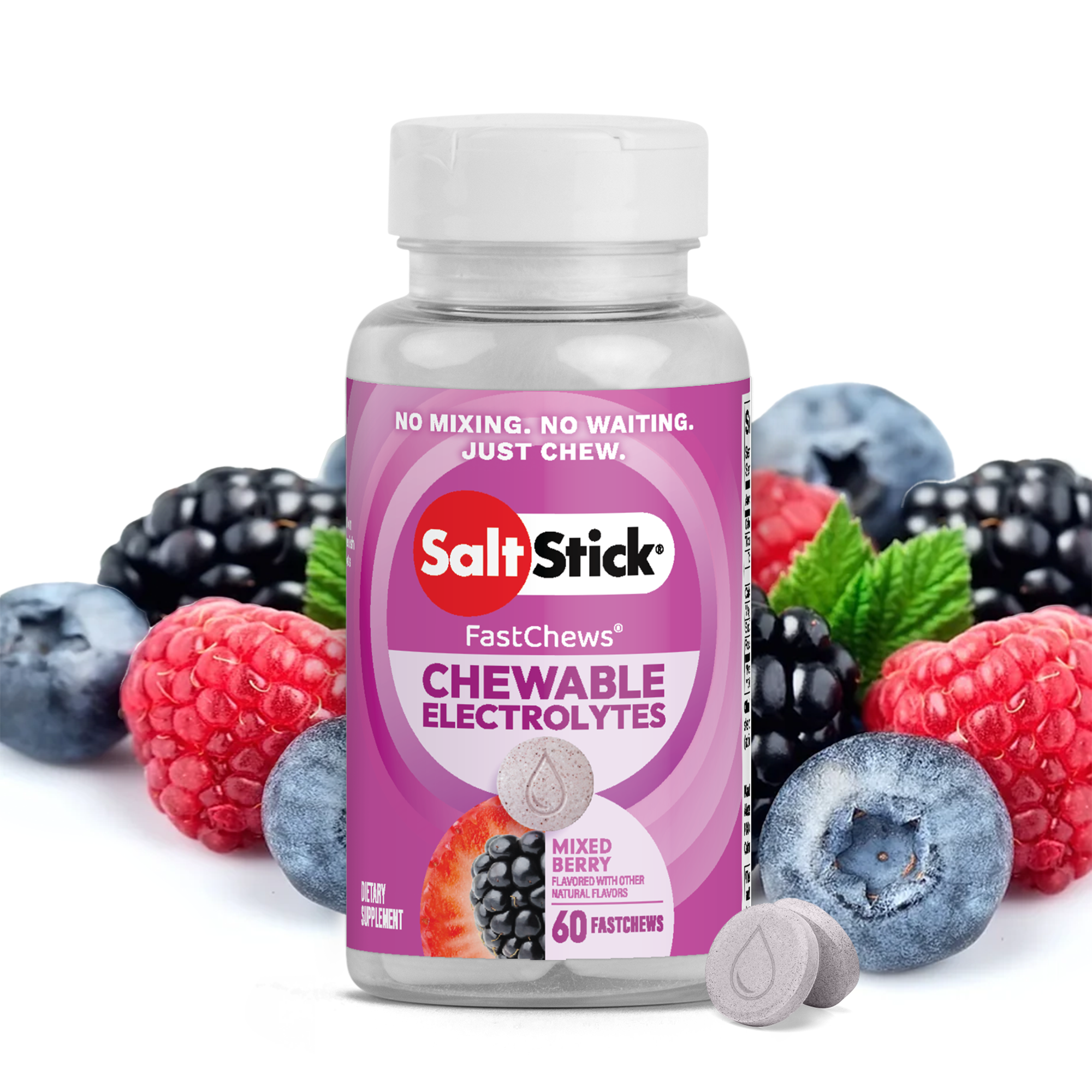 SaltStick FastChews Mixed Berry chewable electrolytes – product view 2