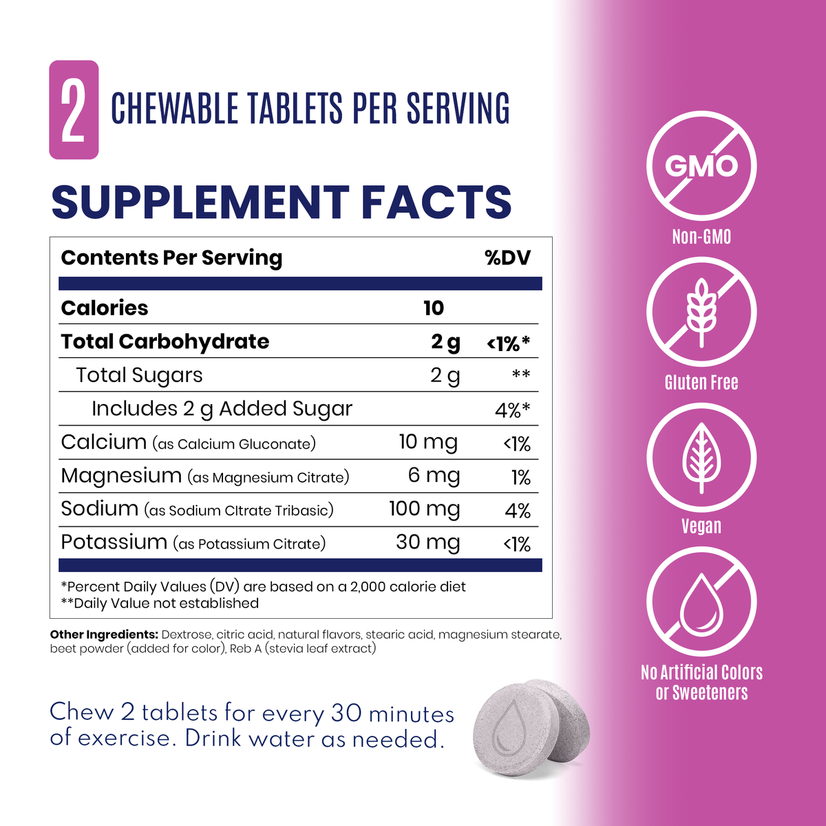 SaltStick FastChews Mixed Berry chewable electrolytes – product view 3