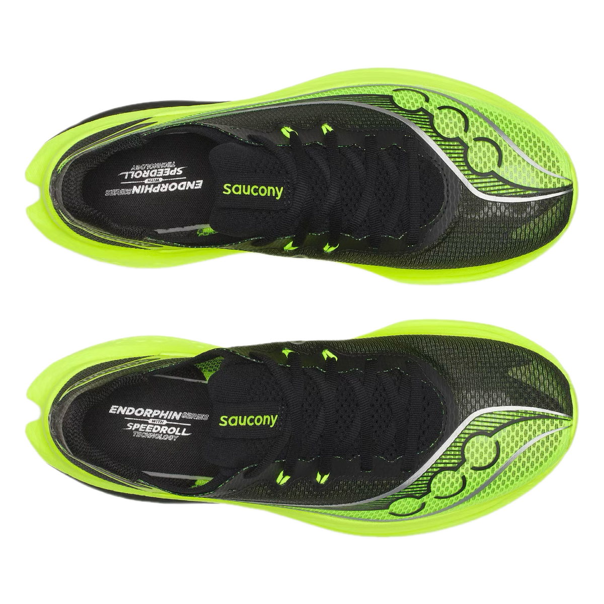 Saucony Endorphin Pro 5 Men’s carbon-plated racing shoe – Citron / Black – product view 3