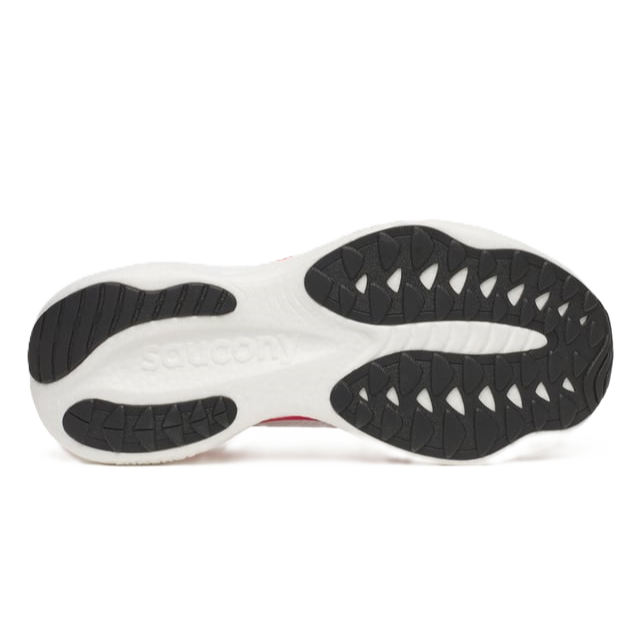 Saucony Ride 19 Men’s running shoe – White / Crimson – product view 2