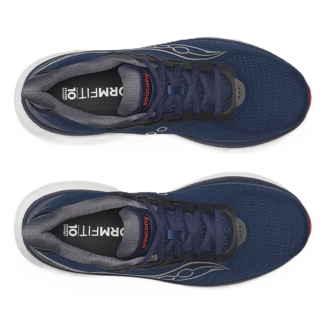 Saucony Triumph 23 Men’s running shoe – Navy / Red – product view 3