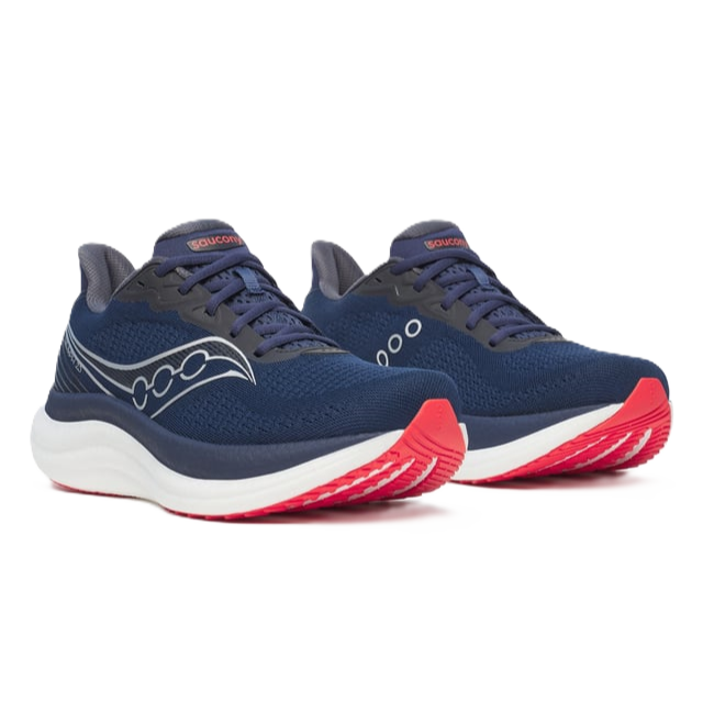 Saucony Triumph 23 Men’s running shoe – Navy / Red – product view 6