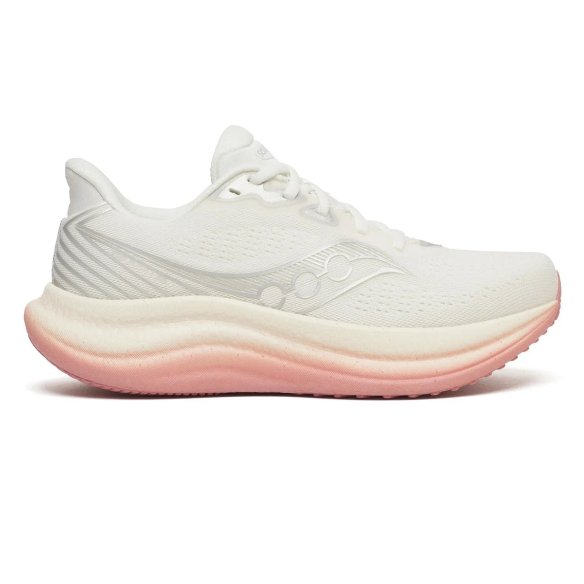 Saucony Triumph 23 Women’s running shoe – Ivory / Mauve – product view 1