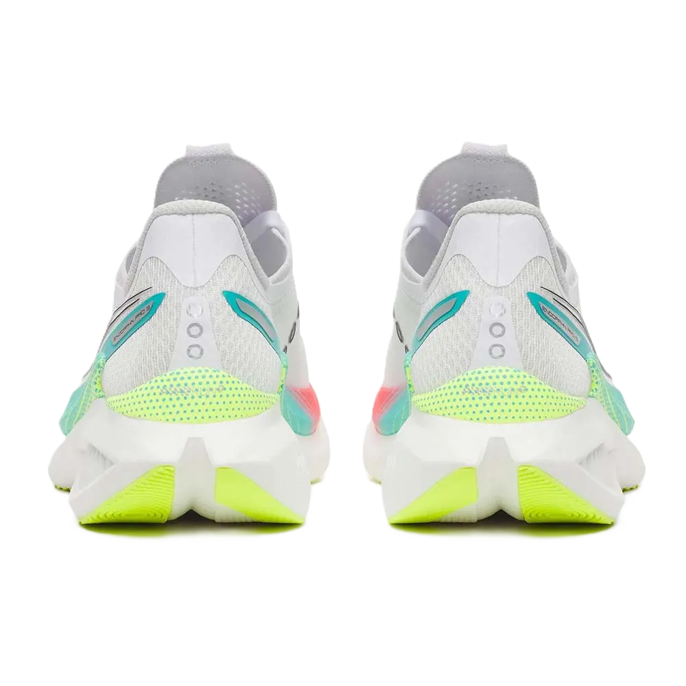 Saucony Endorphin Pro 5 Women’s carbon-plated racing shoe – White / Multi – product view 3