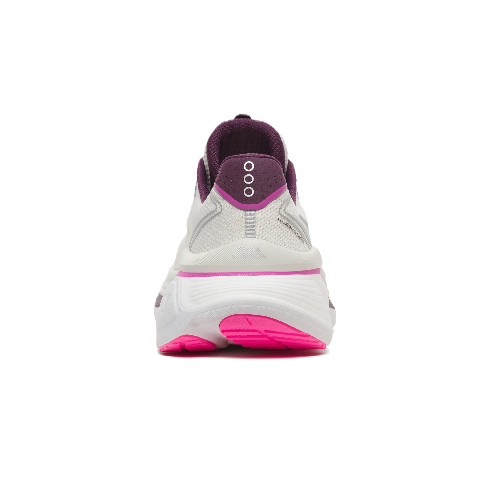Saucony Hurricane 26 Women’s supportive running shoe – Quartz / Eggplant – product view 4
