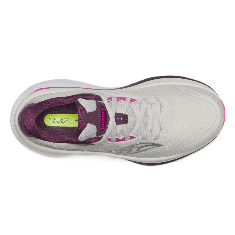 Saucony Hurricane 26 Women’s supportive running shoe – Quartz / Eggplant – product view 5