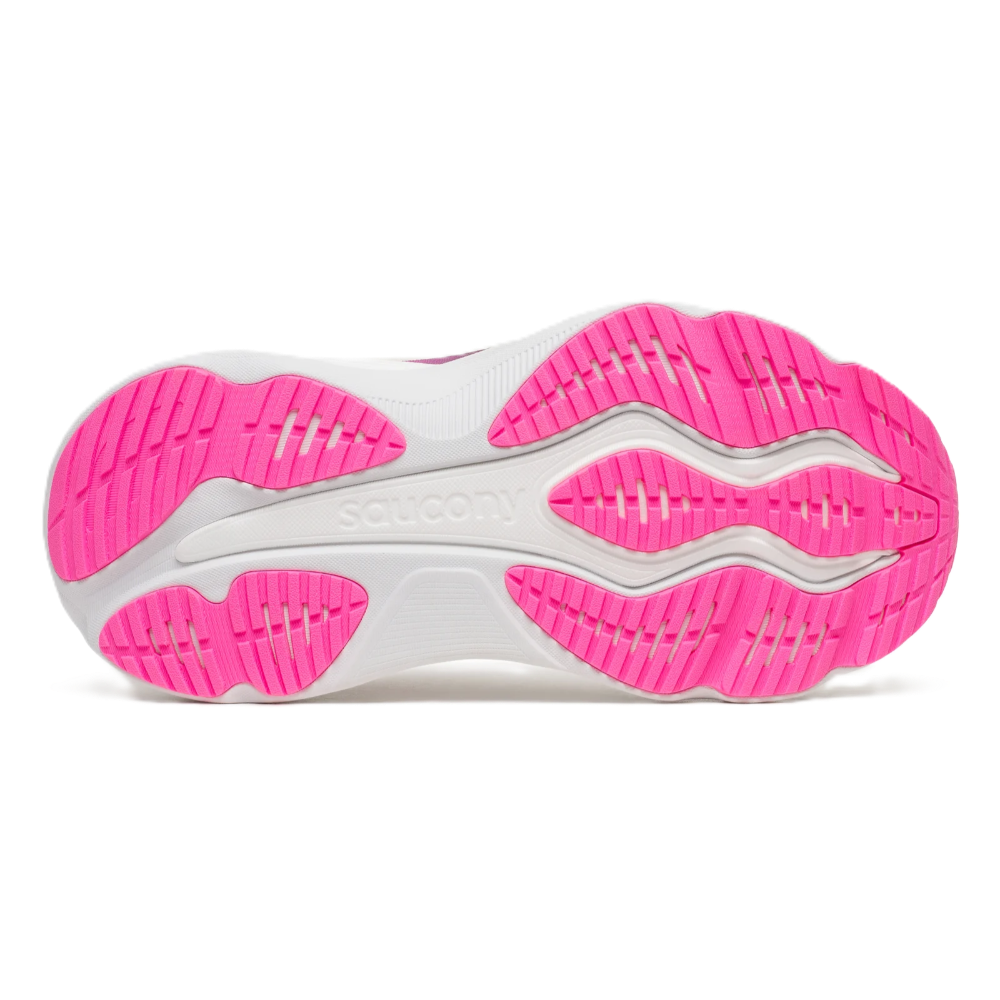 Saucony Hurricane 26 Women’s supportive running shoe – Quartz / Eggplant – product view 6