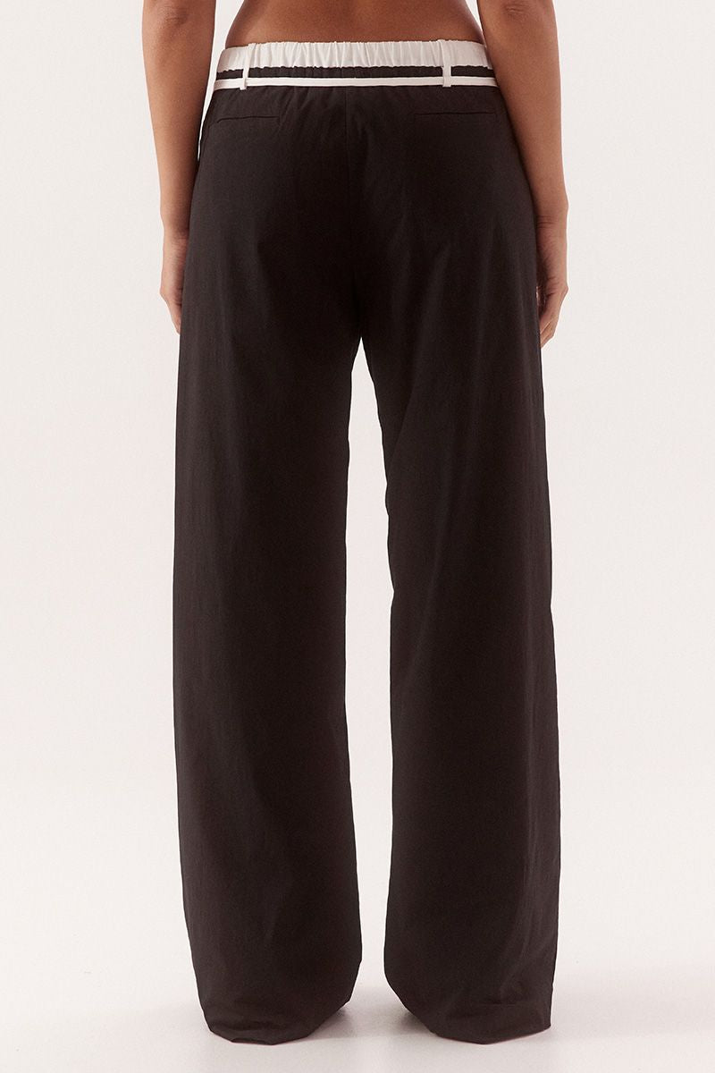 SOVERE / STUDIO BRITTA Pants – Black/Chalk – product view 3