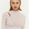 Staple The Label Alexi Assym Detail Top - Oat Marle