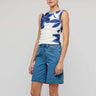 Staple The Label Cassia Denim Shorts – Mid Blue – product view 2