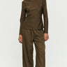 Staple the Label Dakota Bias Top - Espresso