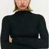 Staple the Label Drew High Neck Top - Black