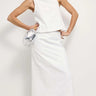 Staple The Label Lucia Linen Cotton Blend Top – White – product view 2