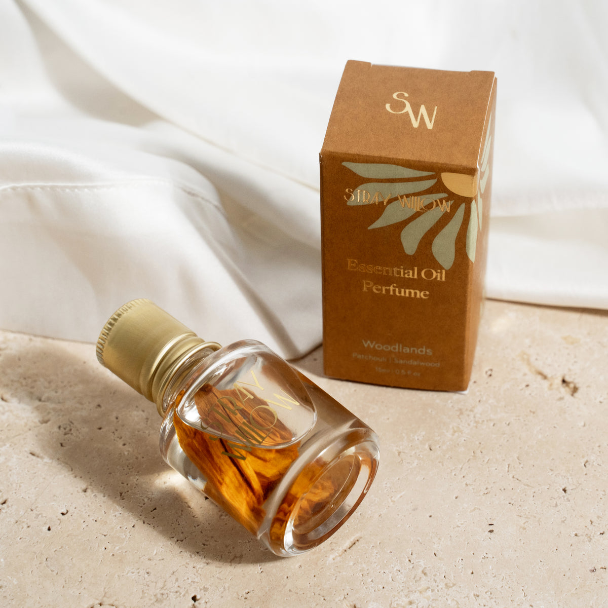 Stray Willow Essential Oil Perfume Roller – Woodlands – product view 1