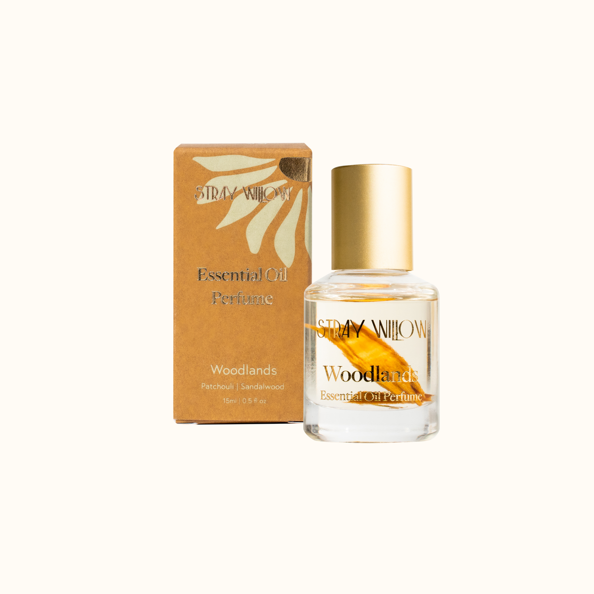 Stray Willow Essential Oil Perfume Roller – Woodlands – product view 2