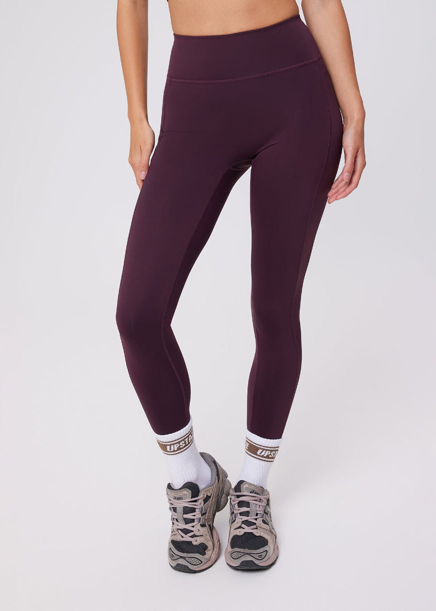 UPSTATE SPORT Contour+ Pocket Tight Merlot High Rise Leggings – True Stryde