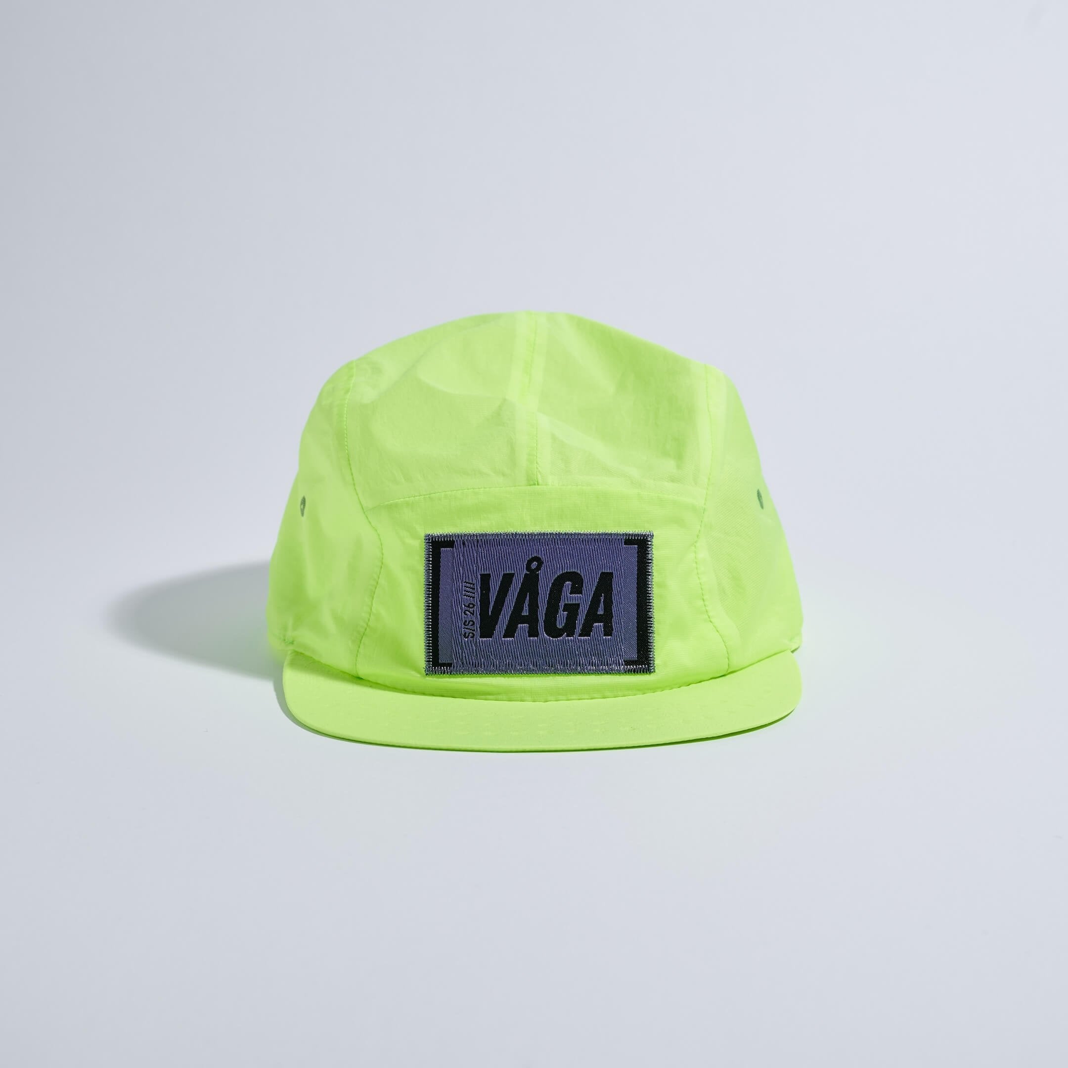 VÅGA Feather Edge Cap in Neon Yellow – view 1