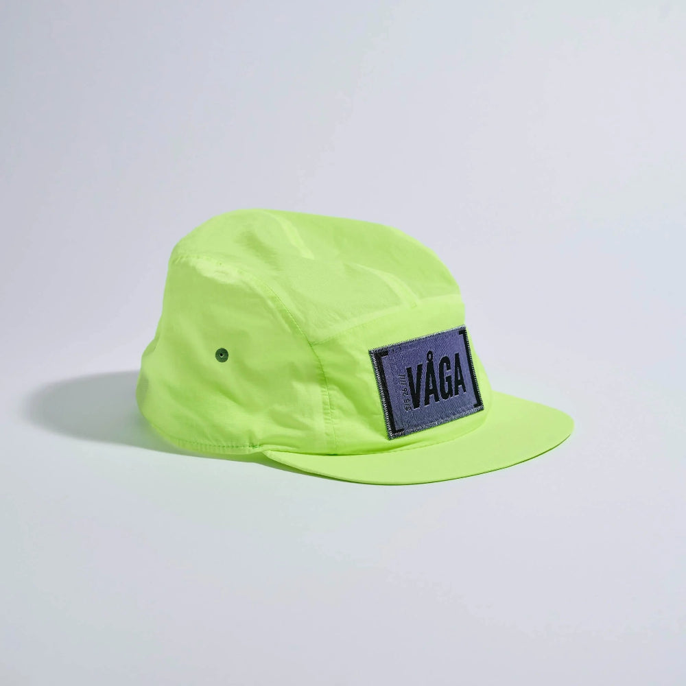VÅGA Feather Edge Cap in Neon Yellow – view 3