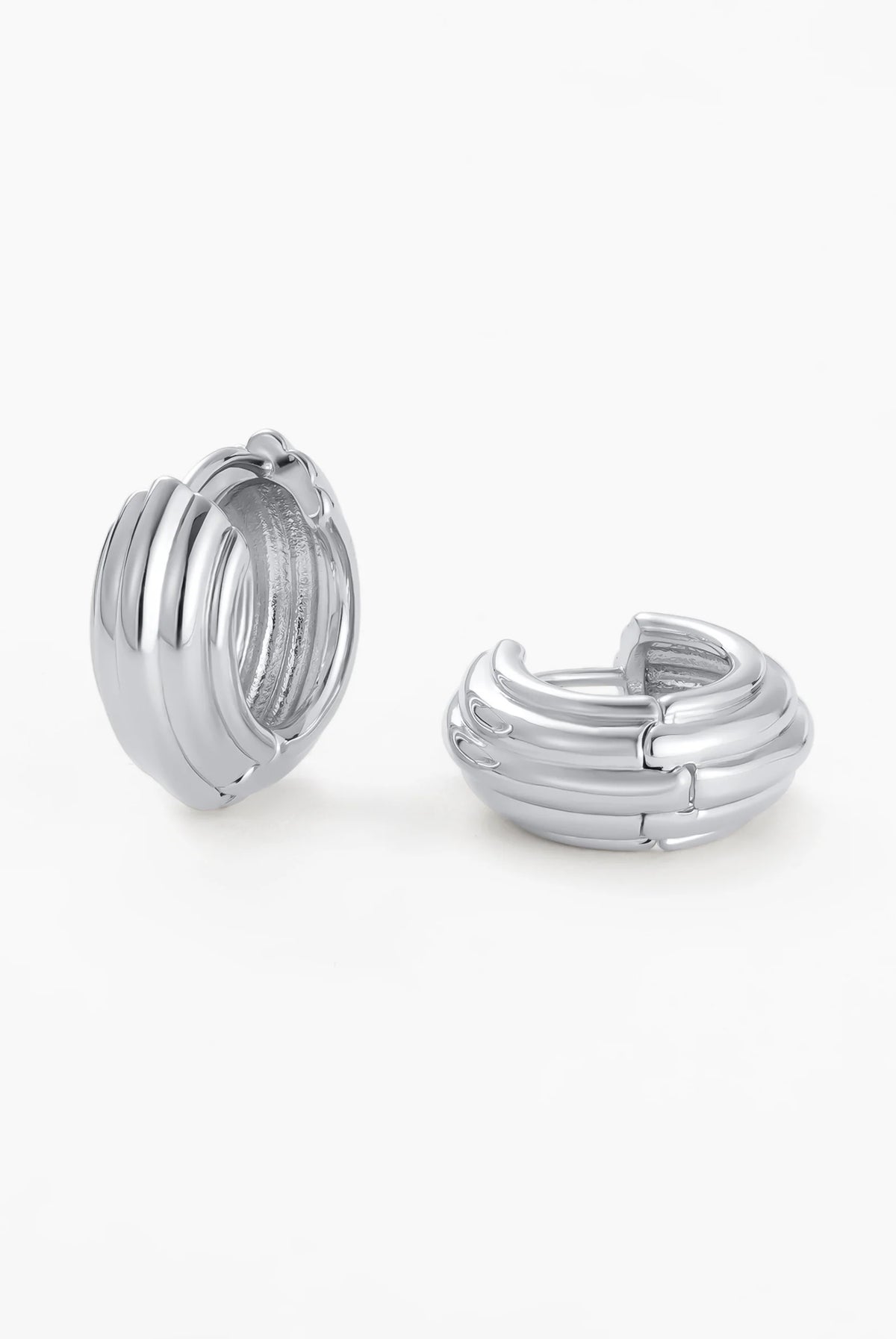 Zafino Eliza Hoop – Silver – product view 2
