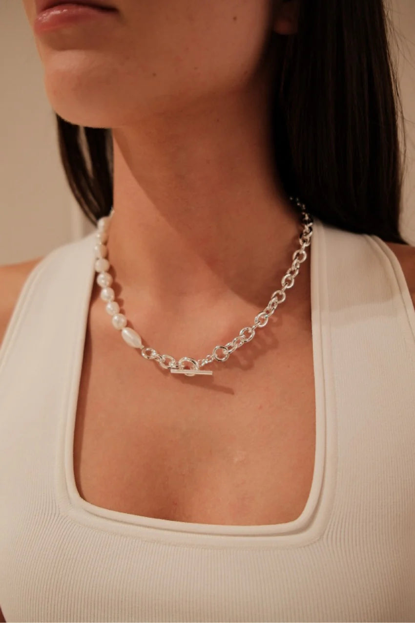 Zafino Eliza Necklace – Silver – product view 2