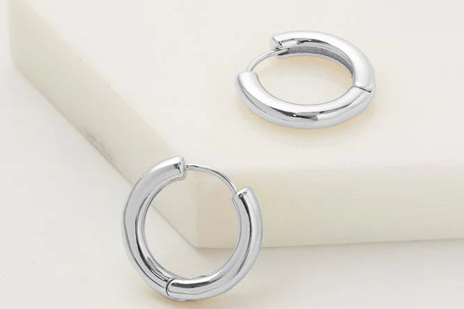 Zafino Kendall Hoop Medium – Silver – product view 1
