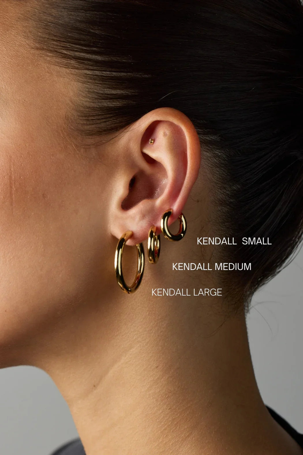 Zafino Kendall Hoop Medium – Silver – product view 2